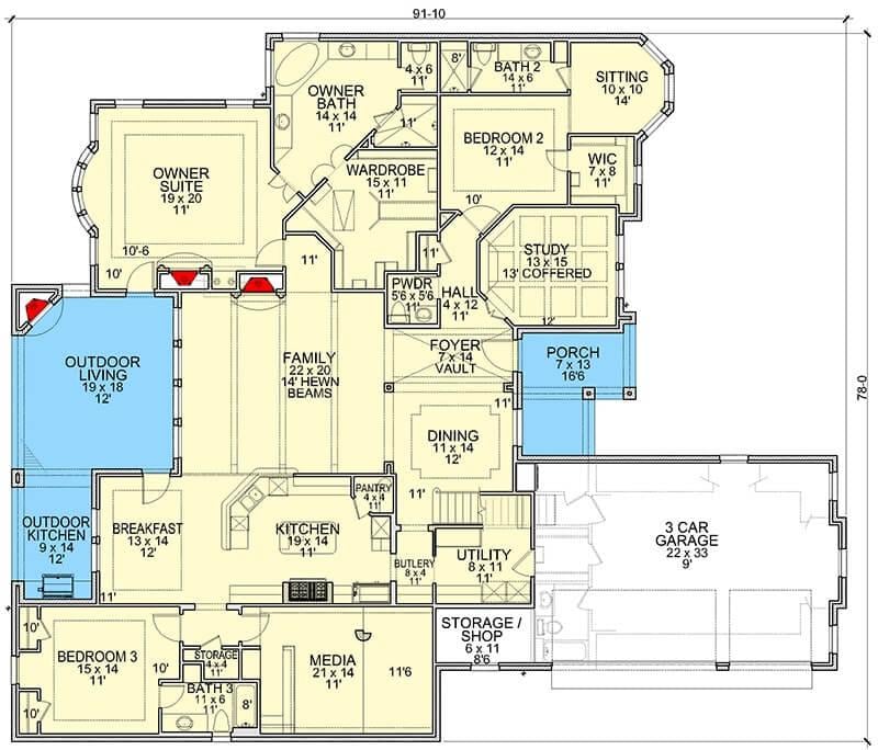 Explore This Thoughtfully Designed Floor Plan with an Expansive Outdoor Living Space