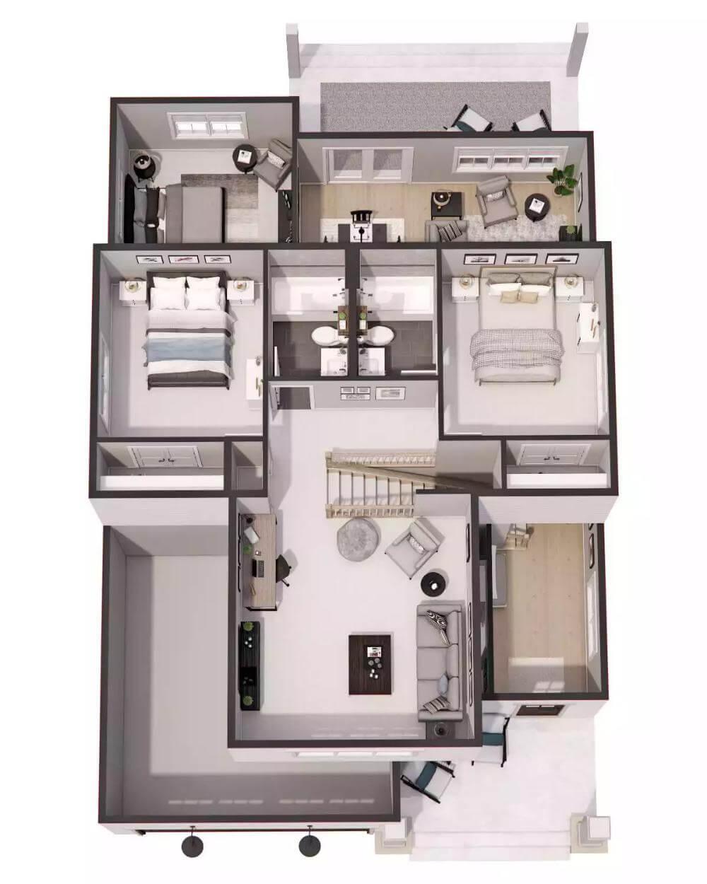 Check Out the Smart Layout with Dual Bedrooms and Office Nook