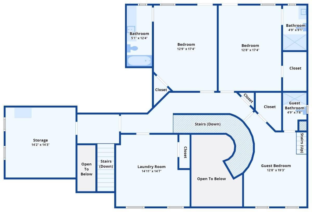Explore the Upper Floor with Its Versatile Layout and Ample Storage