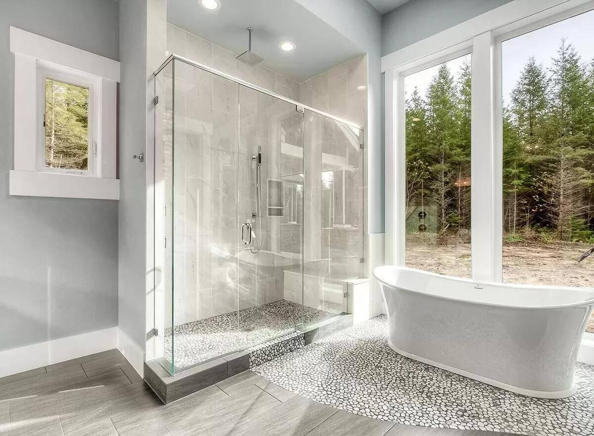 Wow, Check Out the Spa-Like Vibe in This Bathroom with a Freestanding Tub