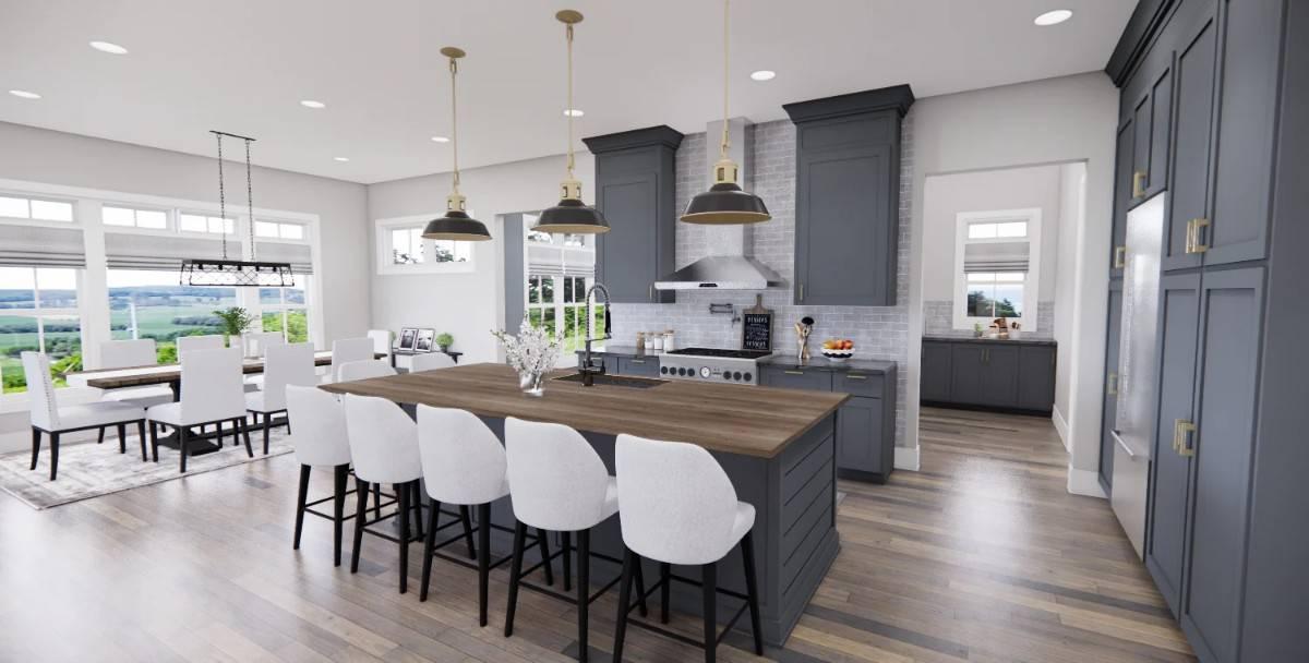 Wow, Look at This Kitchen Spotlighting a Generous Island and Pendant Lighting