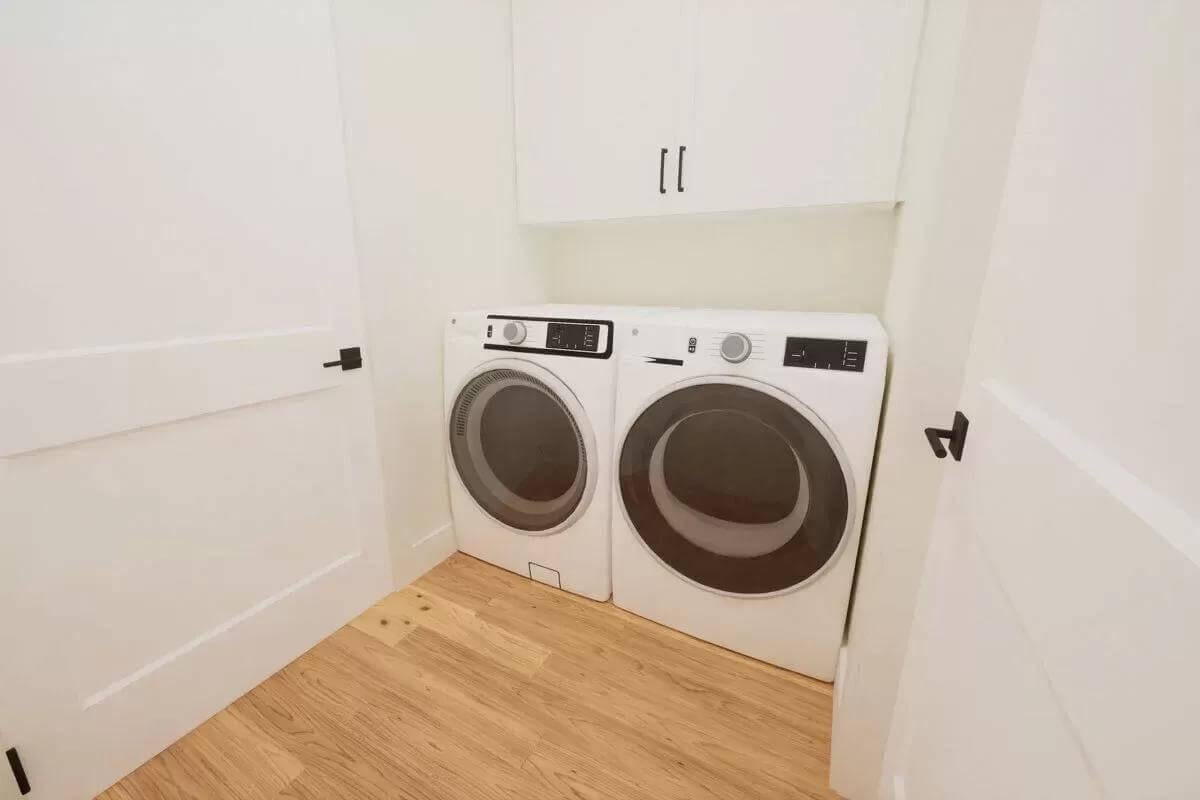 Compact Laundry Nook with Efficient Storage