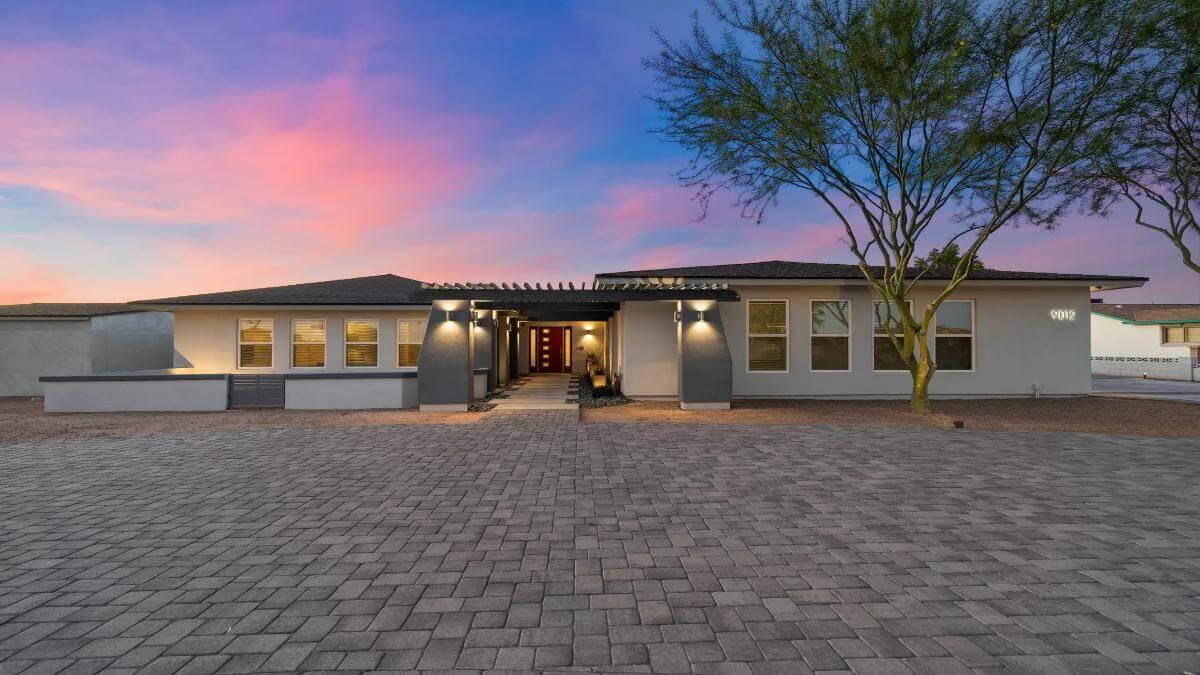 Evening Glow on a Modern Desert Oasis
