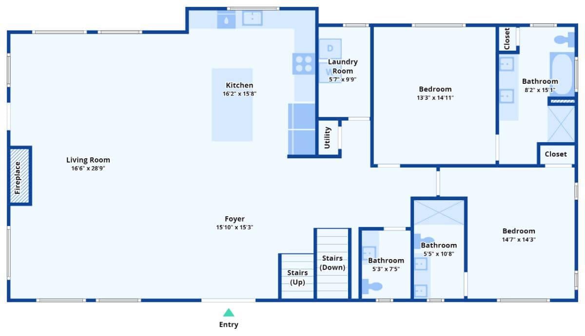 Explore the Open Layout and Smart Functionality of This Craftsman-Inspired Floor Plan