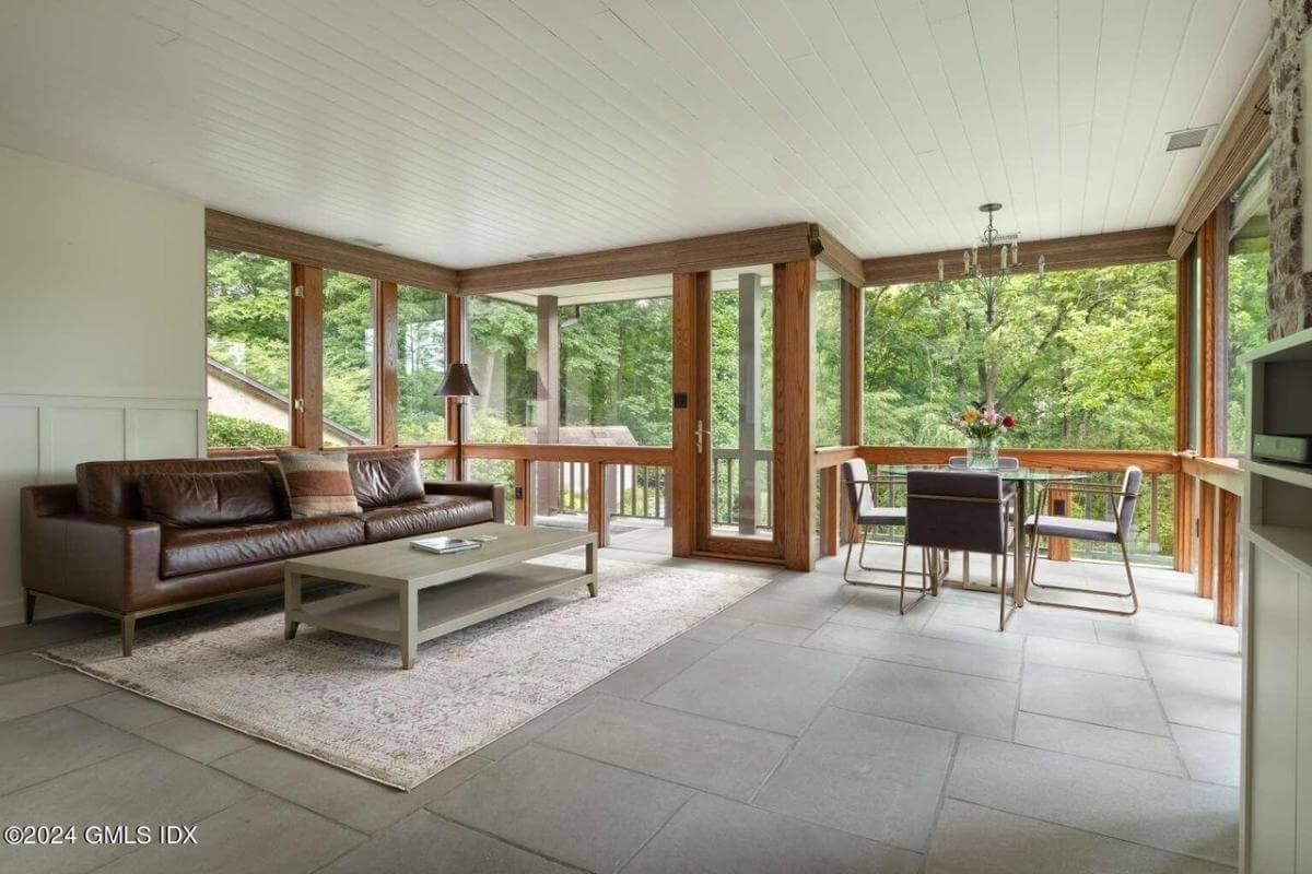 Relax in the Sunroom Surrounded by Nature