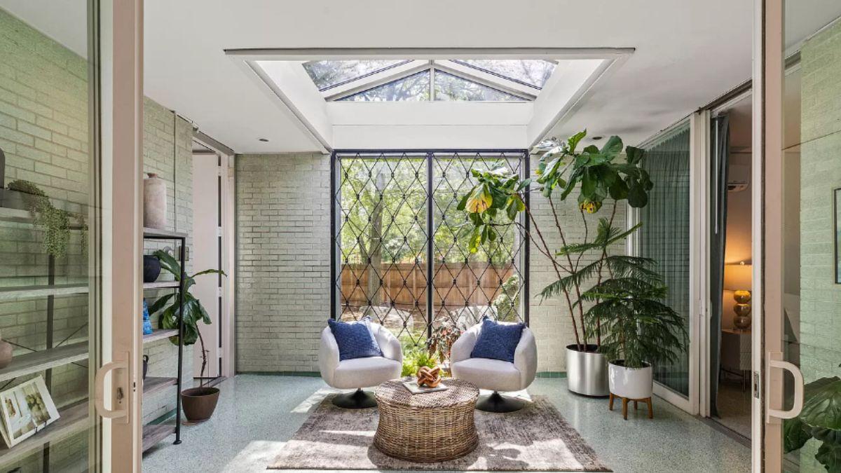 Relax in This Sunlit Nook with Skylight Views