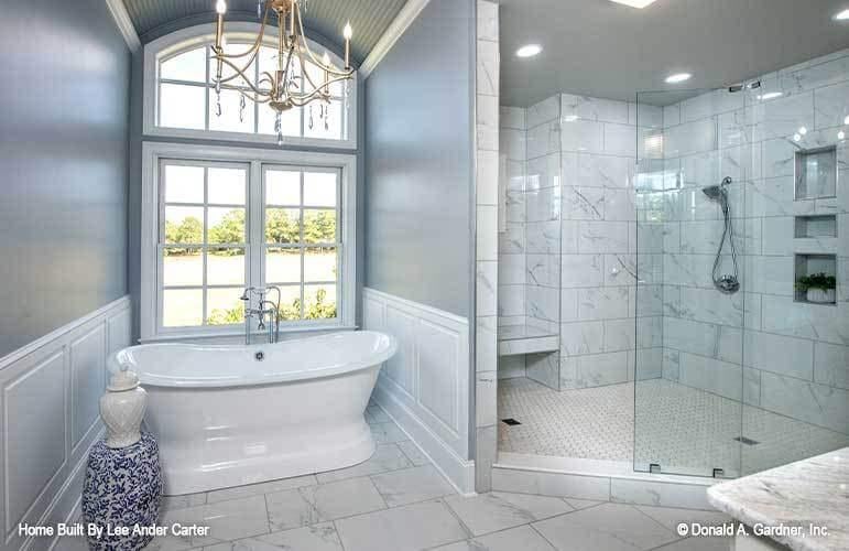 Take a Soak in the Freestanding Tub with Stunning Scenic Views