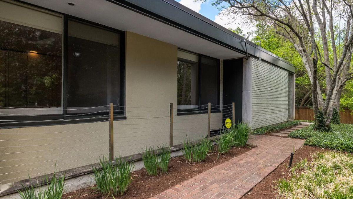 Notice the Clean Lines and Subtle Brickwork Along This Pathway
