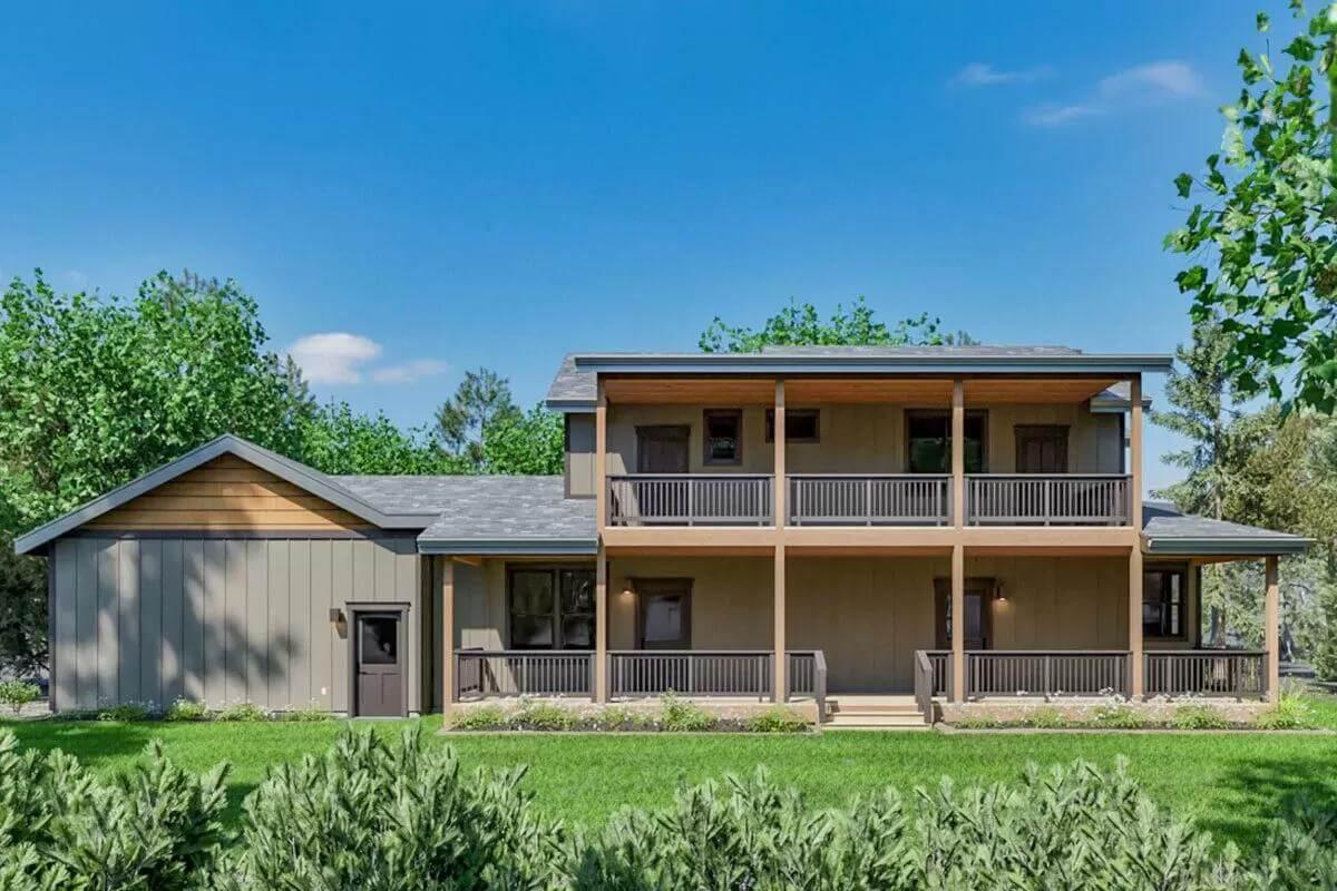 Double-Decker Porches Add Outdoor Living Space to This Craftsman Gem