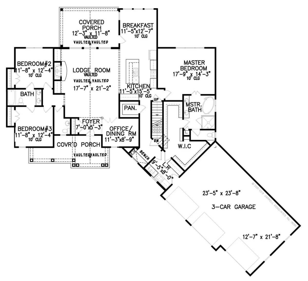 Explore This Main Level Layout with a Lodge Room and Flexible Spaces