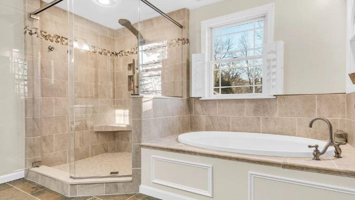 Relax in the Spa-Like Bathroom Featuring a Spacious Shower