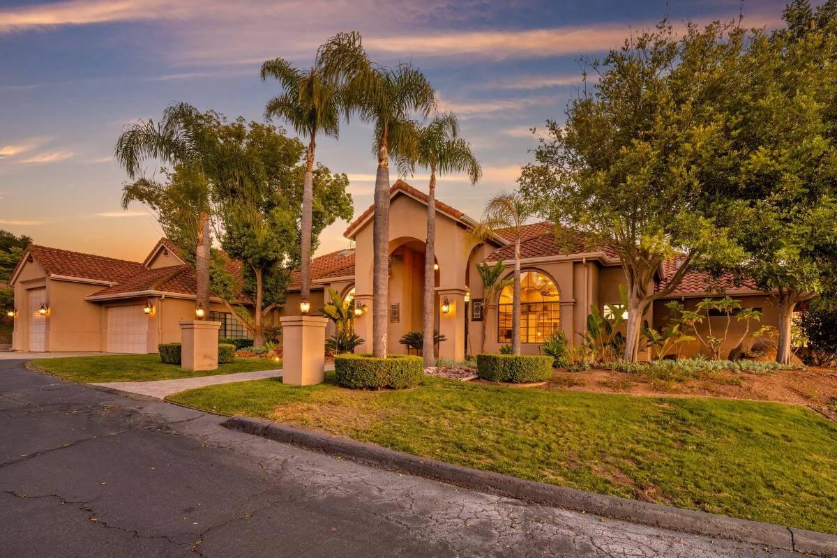 Stunning Mediterranean Villa with Arched Doorway