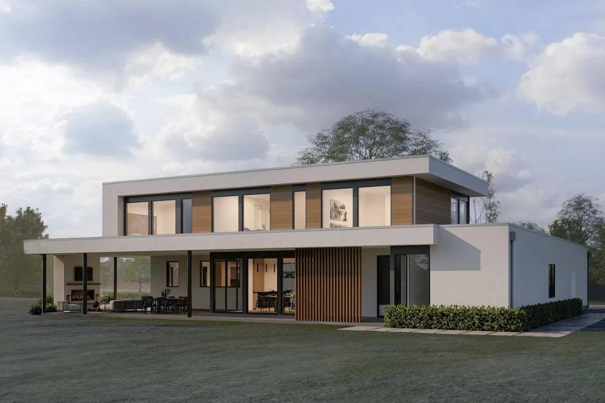 Check Out the Sleek Roofline in This Ultra-Modern Home