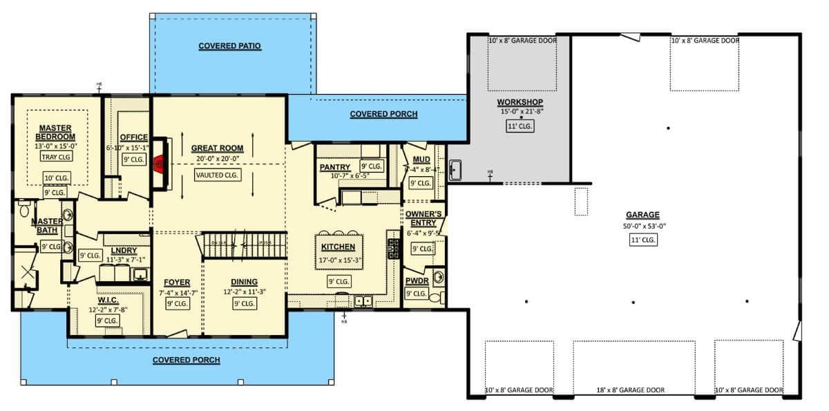 Explore the Spacious Layout with a Full Workshop