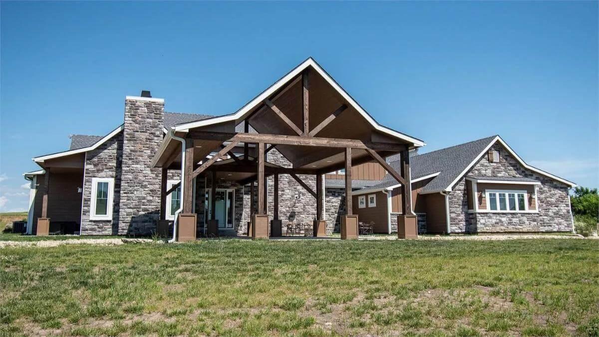 Rustic Charm with Stone Facade and Timber Beams