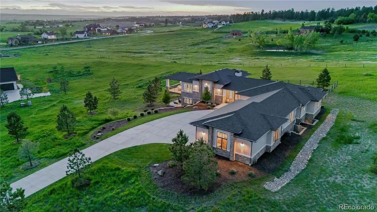 Check Out the Expansive Driveway and Stunning Views Surrounding This Ranch Home