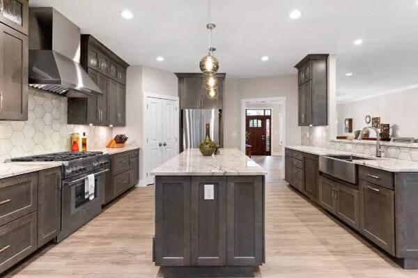 Admire the Central Island in This Craftsman Kitchen