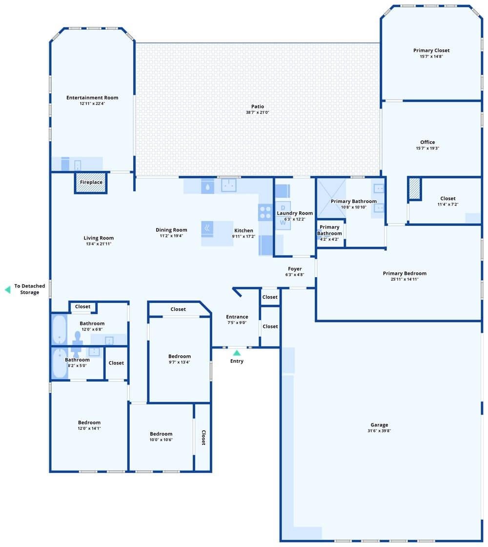 Explore the Spacious Layout with an Inviting Patio
