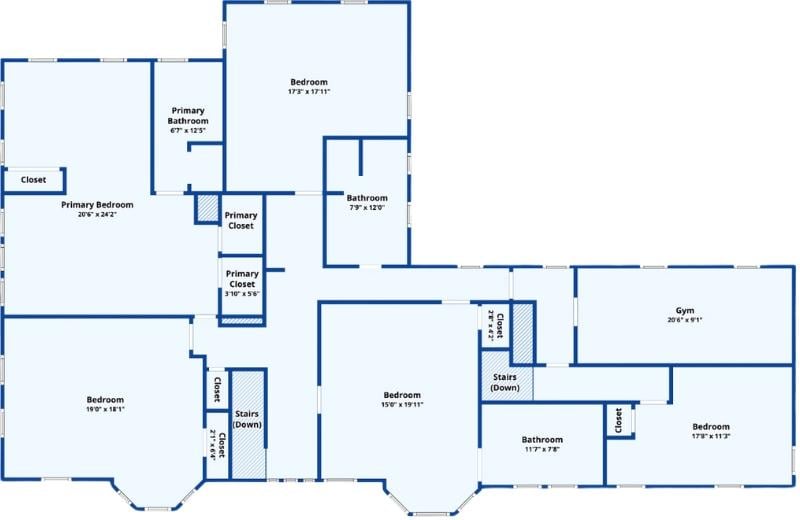 Spacious Upper Level with a Dedicated Gym