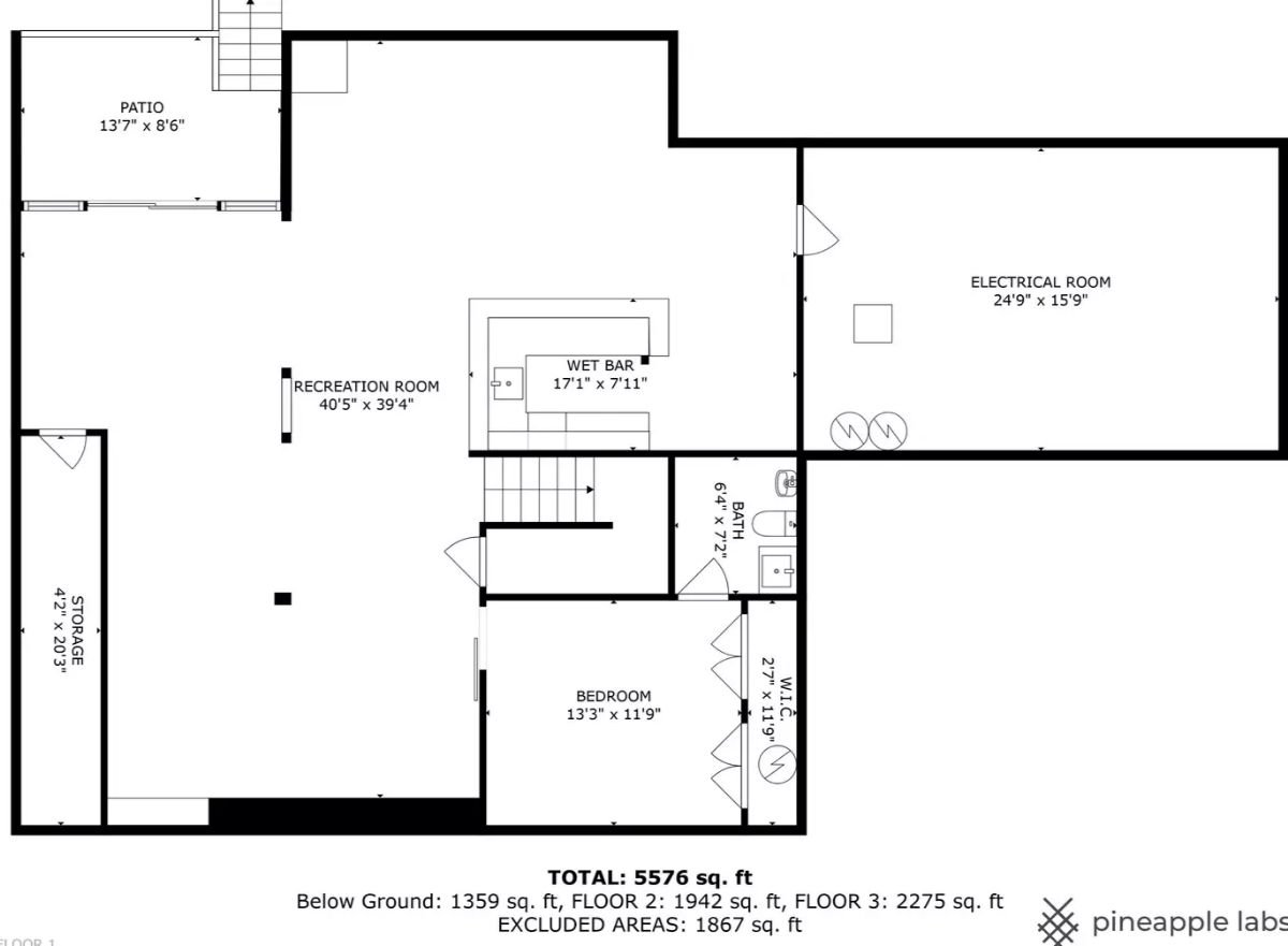 Lower Level Floor Plan