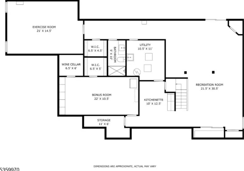 Lower Level Floor Plan