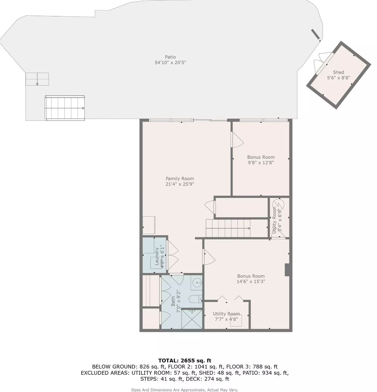 Lower Level Floor Plan