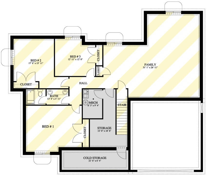 Lower Level Floor Plan