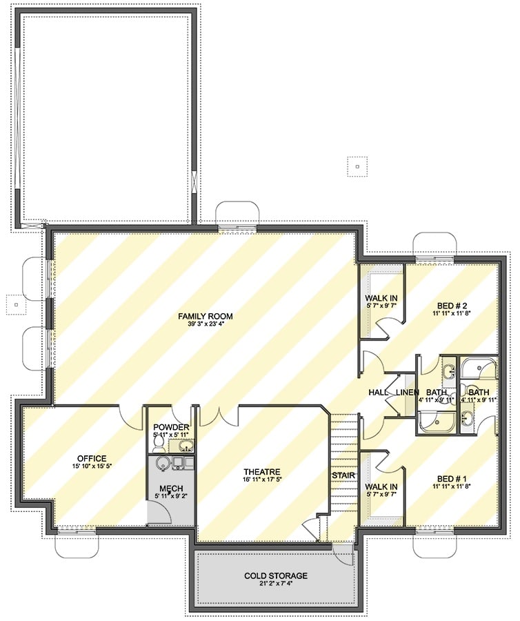 Lower Level Floor Plan