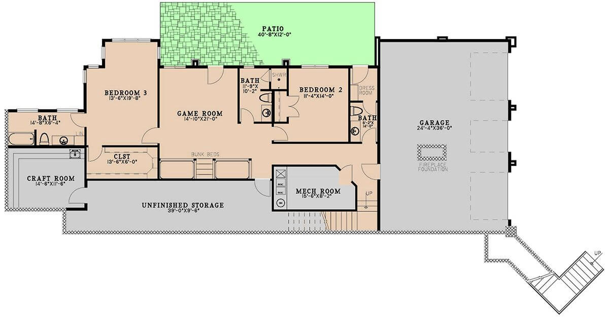 Lower Level Floor Plan