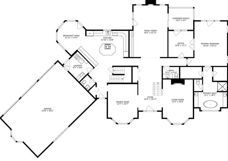 Main Level Floor Plan
