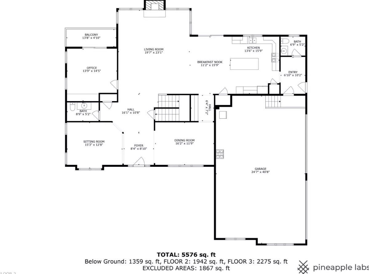 Main Level Floor Plan