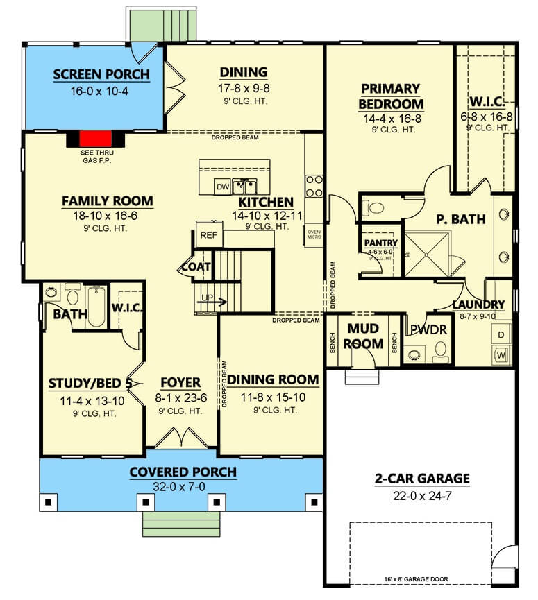 Main Level Floor Plan