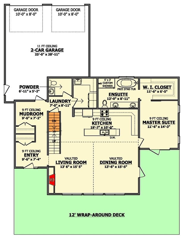 Main Level Floor Plan