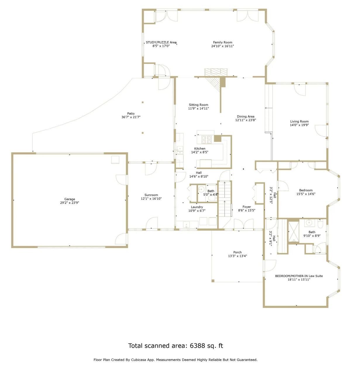 Main Level Floor Plan