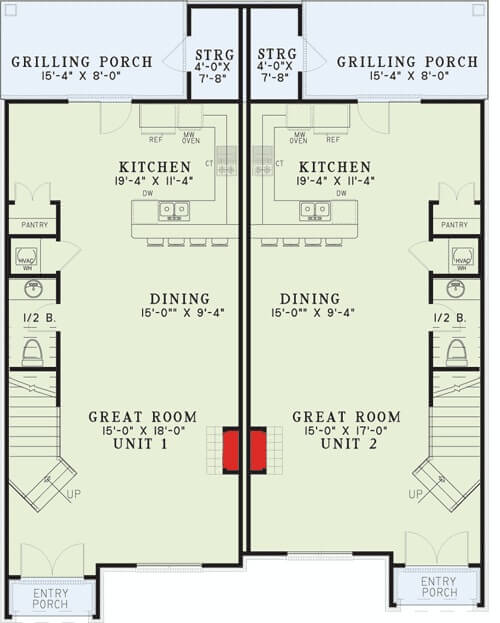 Main Level Floor Plan