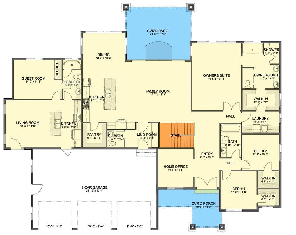 Main Level Floor Plan