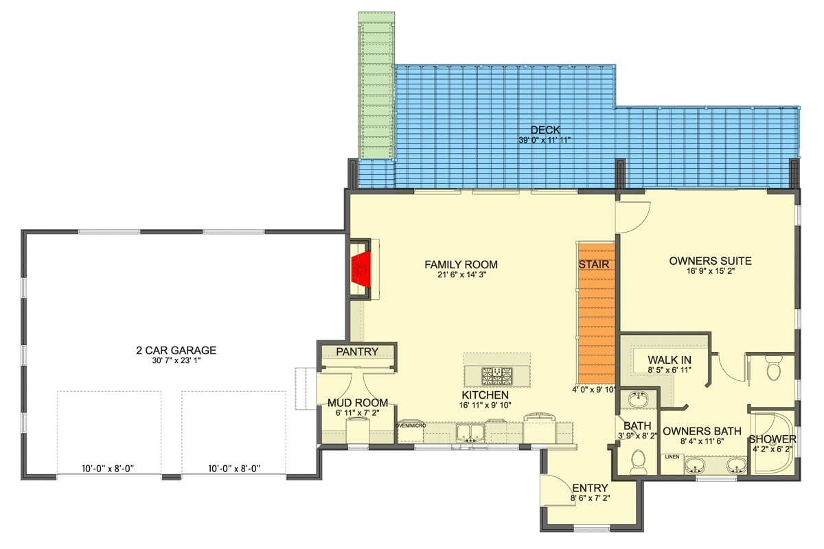 Main Level Floor Plan
