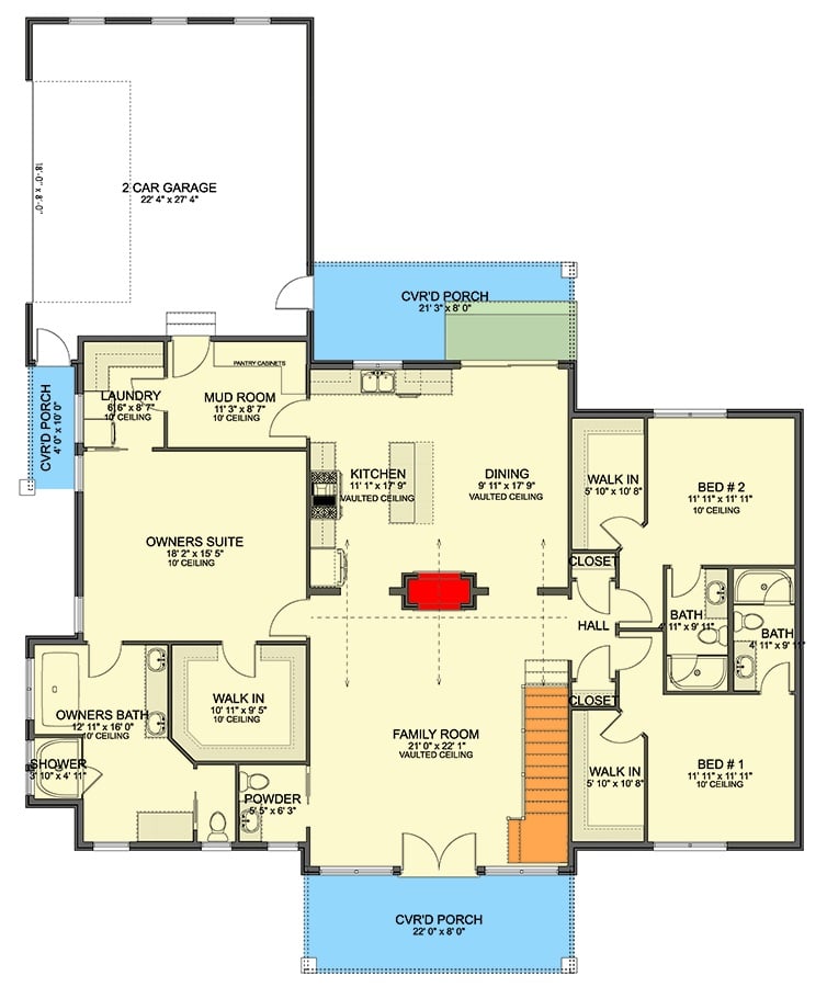 Main Level Floor Plan