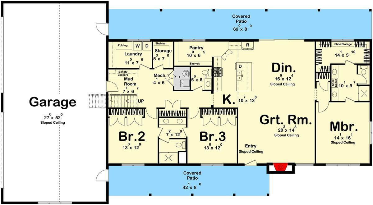 Main Level Floor Plan
