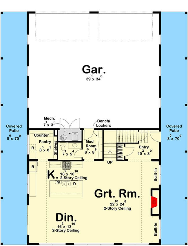 Main Level Floor Plan