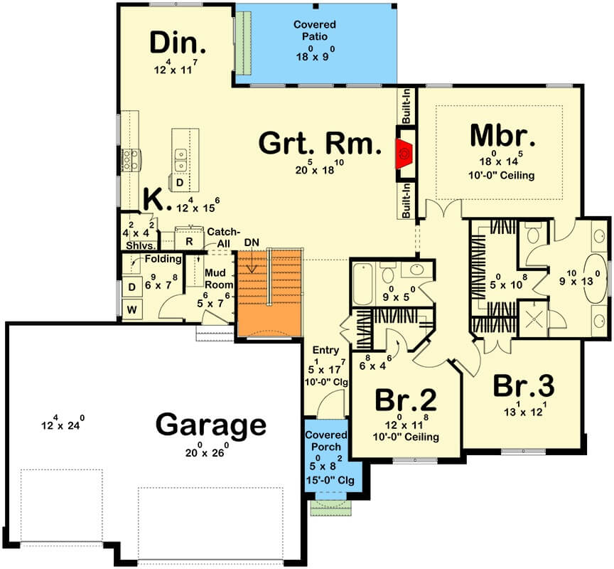 Main Level Floor Plan