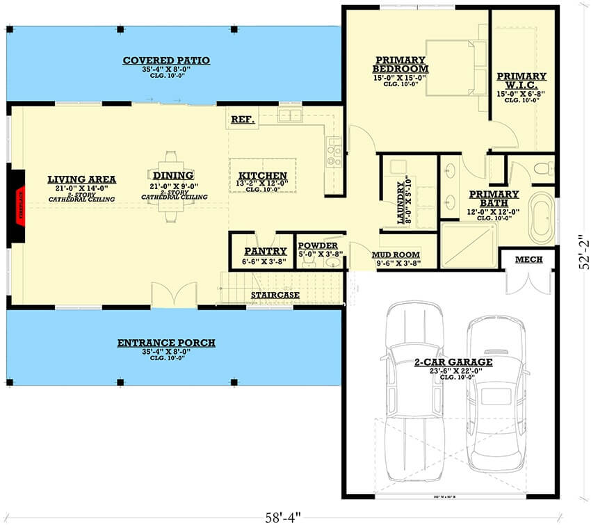 Main Level Floor Plan