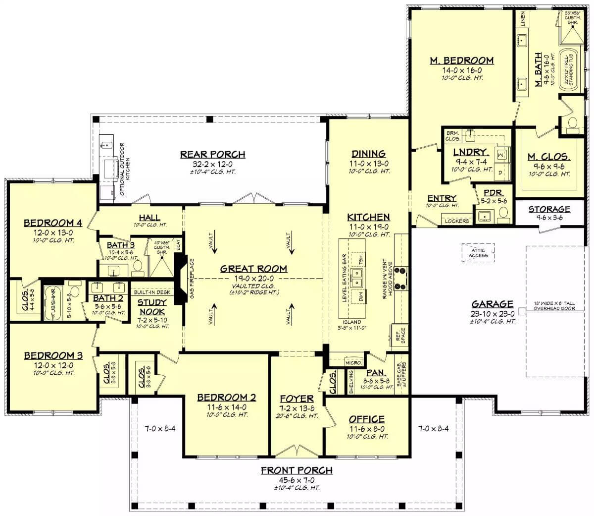 Main Level Floor Plan