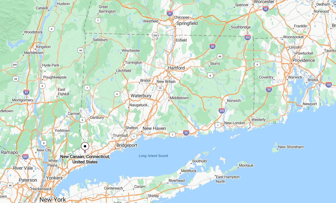 25 Secluded Towns Make Their Own Space In The Quiet Corners Of New Canaan Map 