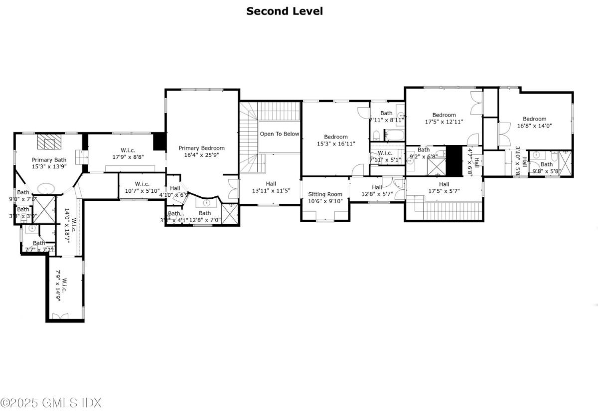 Second Level Floor Plan