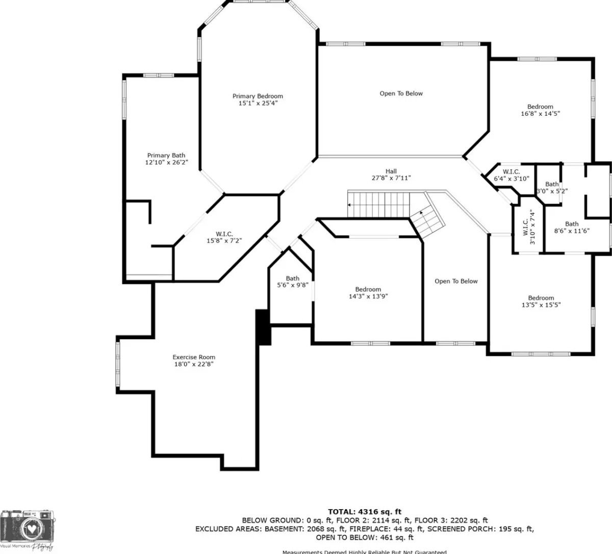 Second Level Floor Plan