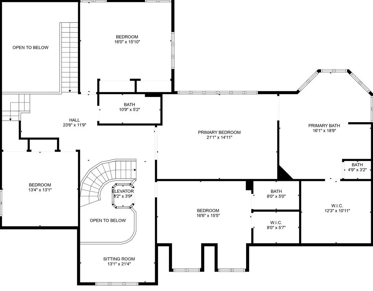 Second Level Floor Plan