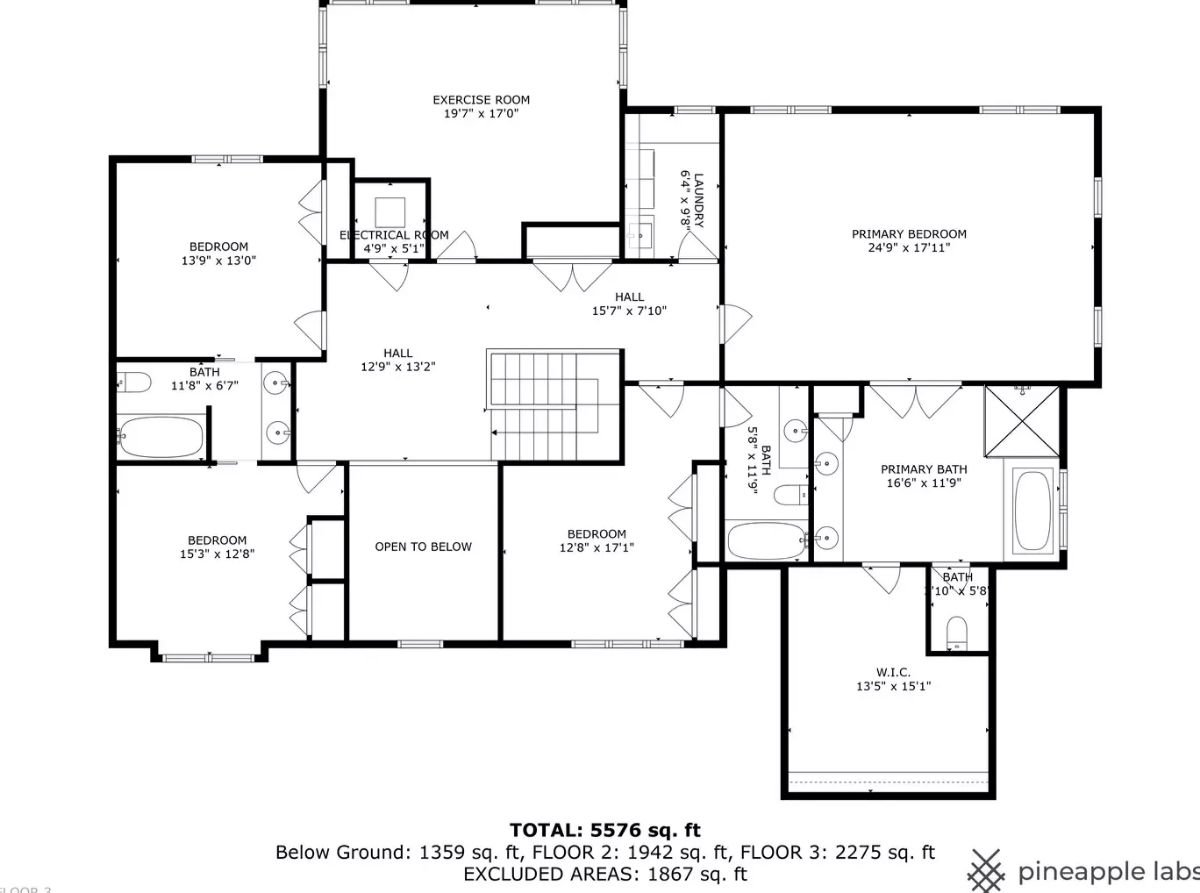 Second Level Floor Plan