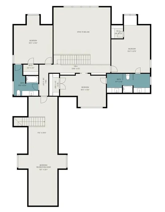 Second Level Floor Plan