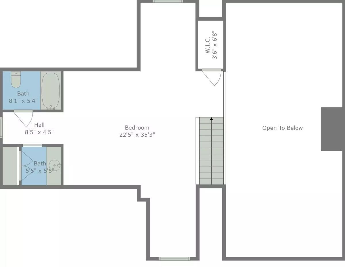 Second Level Floor Plan
